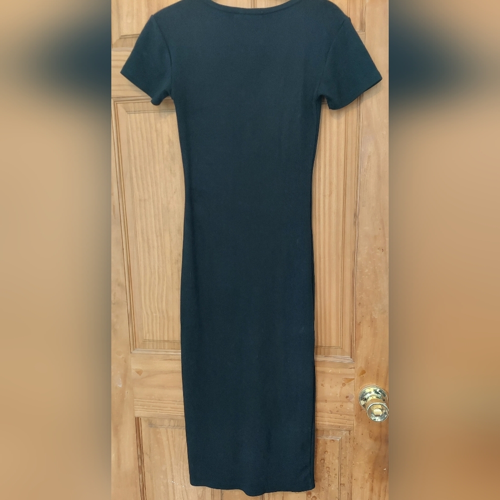 Steve Madden Women's 90s Y2K Neutral Black Button-Down Dress Size XS NWOT - Picture 5 of 5